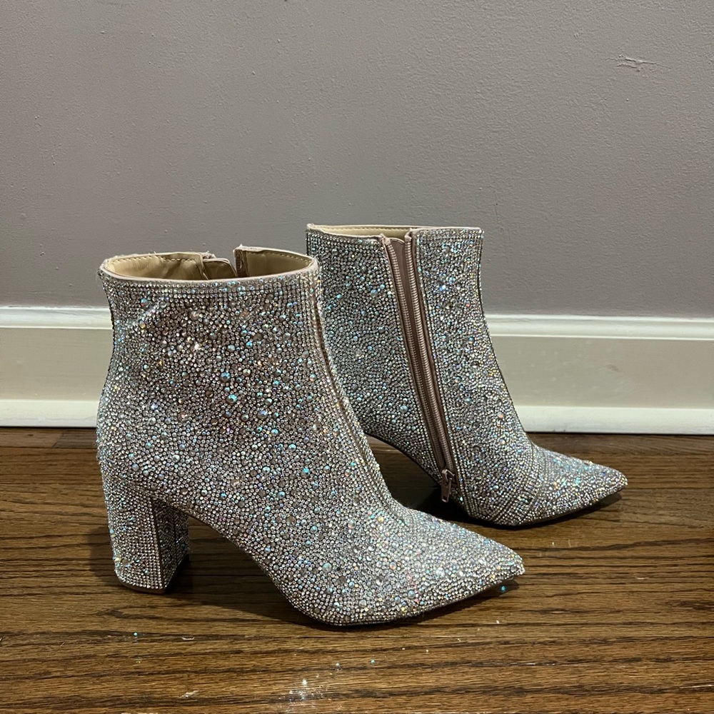 Betsey Johnson Cady Rhinestone Boots